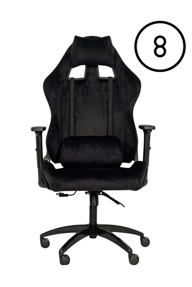 XMAX NO, NAME / Rio Balerion  Terletmez Kadife Kumaş Siyah Gaming Oyuncu Koltuğu / 120 Kg Taşır ürün görseli