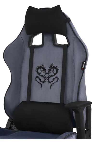 XMAX / Rio Balerion Antrasit Gri Kadife Terletmez Kumaş Gaming Oyuncu Koltuğu / 120 Kg Taşır ürün görseli