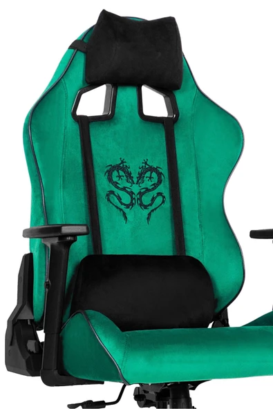 XMAX / Rio Balerion Terletmez Kadife Kumaş Yeşil Gaming Oyuncu Koltuğu / 120 Kg Taşır ürün görseli