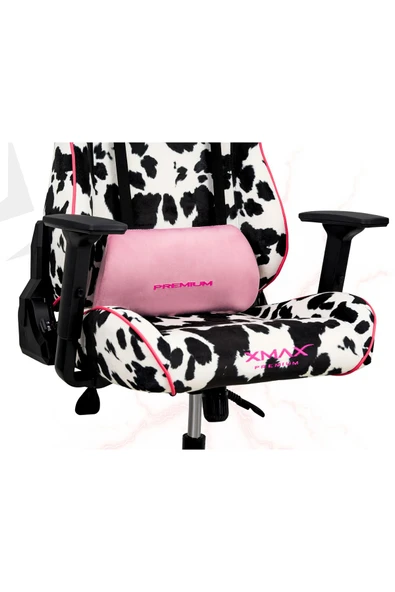 XMAX / Rio Plus Balerion Terletmez Kadife Kumaş Dalmaçyalı  Gaming Oyuncu Koltuğu / 120 Kg Taşır - Resim 2