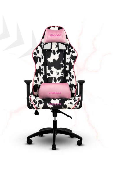 XMAX / Rio Plus Balerion Terletmez Kadife Kumaş Dalmaçyalı  Gaming Oyuncu Koltuğu / 120 Kg Taşır - Resim 4