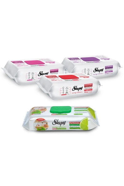 Sleepy Easy Clean Çiçek Serisi ve Bergamot Yağlı Süper Mutfak Temizlik Havlusu (3x100+50) - Resim 2