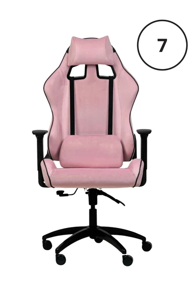 XMAX NO NAME / Rio Balerion  Terletmez Kadife Kumaş Pembe Gaming Oyuncu Koltuğu / 120 Kg Taşır ürün görseli