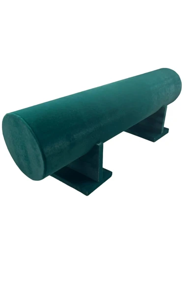 Büyük Boy Süet Kumaş Yeşil Renk 50 cm Ayaklı Taç Standı - Resim 2