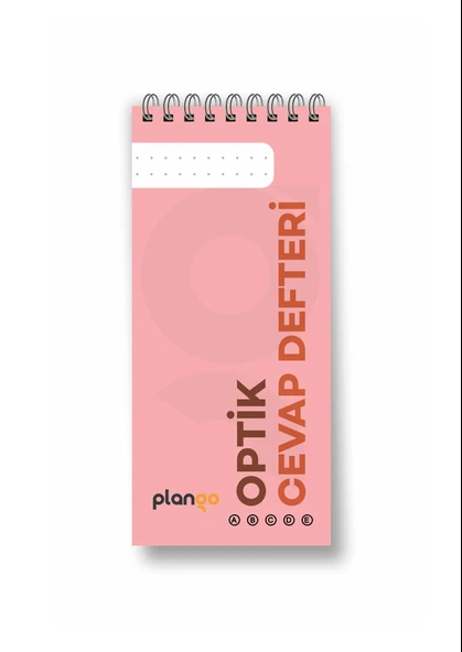 Optik Cevap Defteri Pudra (2 Adet - 100 Sayfa) Sınava Hazırlık Optik Form Defteri - Plango - 2