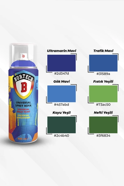 Üniversal 400 Ml Ral-6018 Fıstık Yeşili Sprey Boya - 1