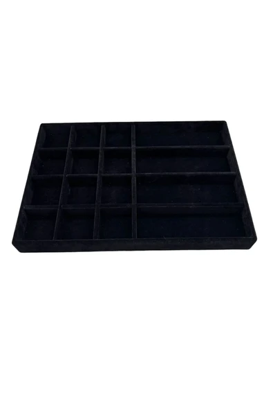 Paris Model Süet Kumaş Siyah Renk 24/34  Takı Sergileme Standı - Resim 5