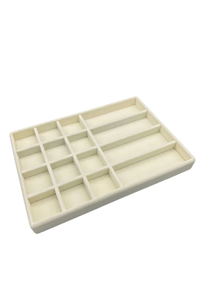 Paris Model Süet Kumaş Krem Renk 24/34 Cm Takı Sergileme Standı ürün görseli