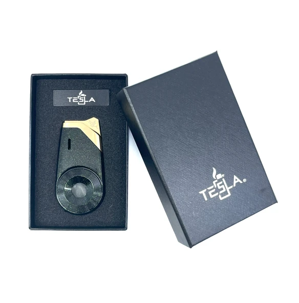 Tesla Tek Torch Jet Alev Çakmak - Yeşil - Resim 4