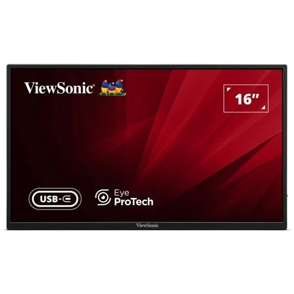 VIEWSONIC 16" IPS VA1650 7MS 60HZ TYPEC TAŞINABİLİR MONİTÖR 1920X1080 ürün görseli 1