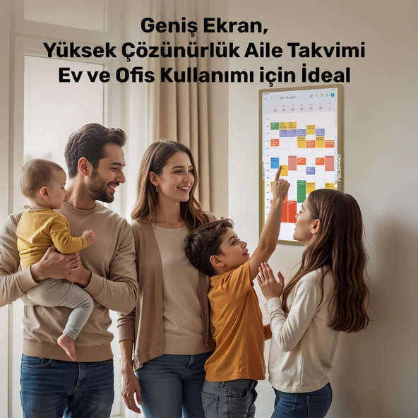 NPO NW3299T 32'' Full HD 4/64GB Android Dokunmatik Dijital Aile Takvimi Smart Led Ekran - 3