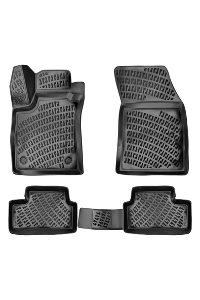 Rizline Renault Megane 4 Hatchback 2016 ve Sonrası Havuzlu Paspas Seti Siyah ürün görseli 1