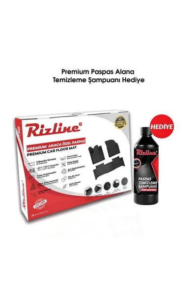 Rizline Togg T10x 2023 Ve Sonrası Uyumlu 3d Premium Havuzlu Paspas - Resim 5
