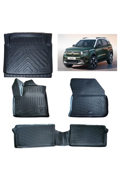 Rizline C3 Aircross Elektrikli 2025 Sonrası 3D Paspas ve Sabit Zemin Alt Bagaj Havuzu ürün görseli