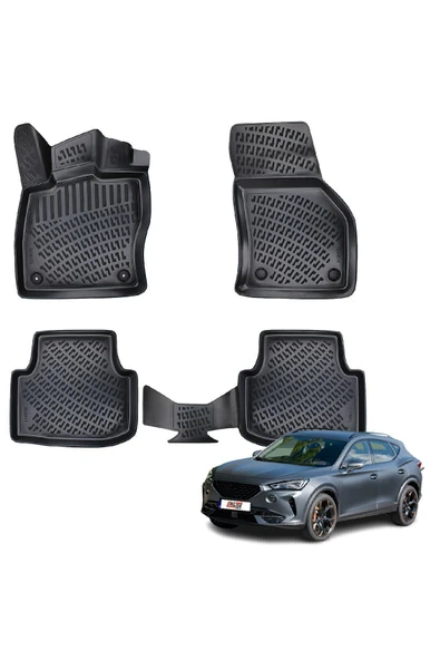 Rizline Cupra Formentor (2020+) Kauçuk Paspas - (Siyah) ürün görseli 1