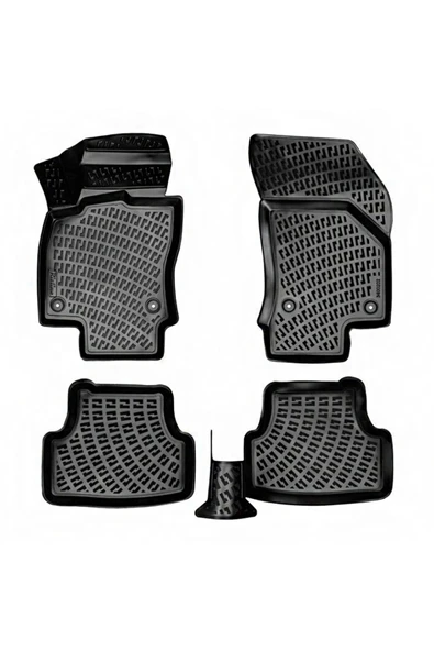 Rizline Citroen C3 Aircross 2017 Sonrası Araca Özel 3D Havuzlu Paspas Siyah BMY ürün görseli