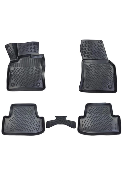 Rizline Volkswagen T-roc 2018 3d Havuzlu Paspas Siyah ürün görseli 1