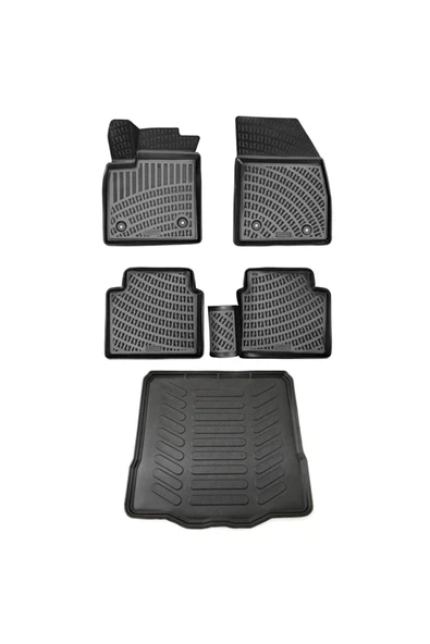 Rizline Opel Crossland X 2017 Model 3d Havuzlu Paspas+3d (alt Kademe) Bagaj Havuzu ürün görseli 1