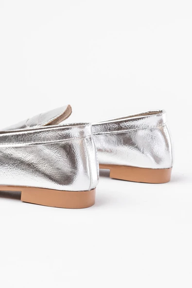 302 Gümüş Günlük Kadın Babet - Resim 5