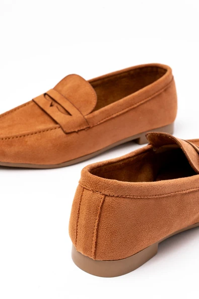 302 Taba Süet Günlük Kadın Babet - Resim 4