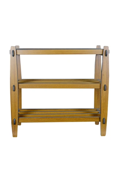 RealWood Ahşap Dekoratif Ayakkabılık, Portatif Ayakkabılık, Çok Amaçlı Dekoratif Raf 3 Katlı - 3