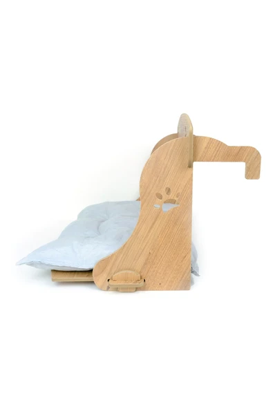 RealWood Özel Isimli Ahşap Pufidik Minderli Kedi-köpek Kalorifer/ Radyatör Petek Yatağı, - 5