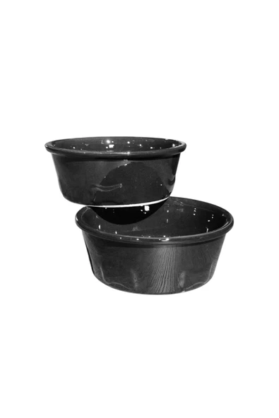 RealWood Köpek Su Ve Mama Kabı - Seramik Siyah Kase - 2'li Büyük Irk - 19cm - 2*1000ml - 3