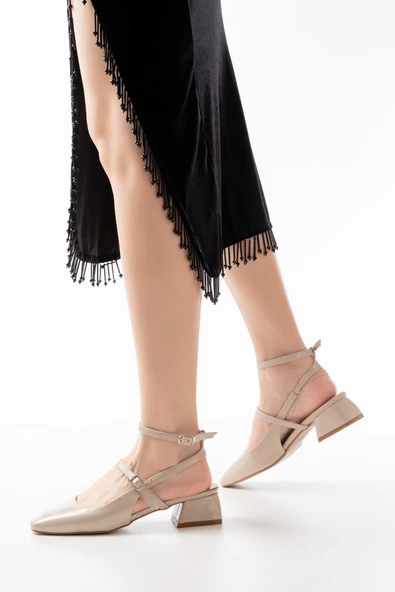 ST-003 Ten Rugan Günlük 4 cm Topuklu Bayan Ayakkabı - Resim 4