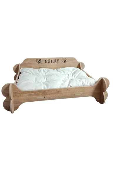 RealWood ÖZEL İSİM BASKILI KEDİ-KÖPEK YATAĞI - 2