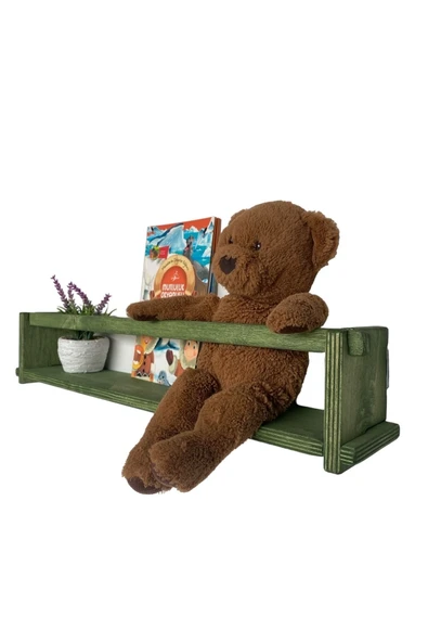 RealWood Ahşap Dekoratif Çocuk Odası Rafı, Mutfak Rafı, Montessori Kitaplık 55 Cm. - 3