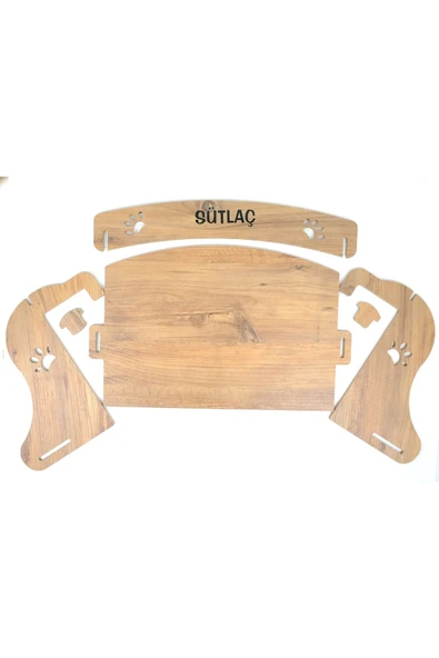 RealWood Özel Isimli Ahşap Pufidik Minderli Kedi-köpek Kalorifer/ Radyatör Petek Yatağı, - 7