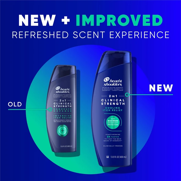 Head&Shoulders Clinical Strength Cooling Itch Relief 2in1 Şampuan 400 ML - Resim 6
