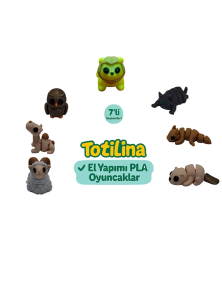 7'li set (aslan kedi ejderha su samuru koç deve baykuş…) ürün görseli 1