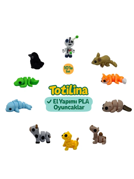 10'lu set (voodoo fare tilki su samuru deve puma inek yunus…) ürün görseli