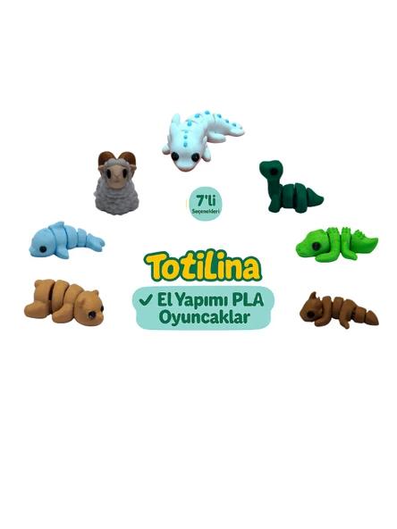 7'li set (aksolotl dinozor timsah ejderha ayı yunus koç…) ürün görseli 1
