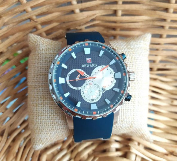 Reward RD63017M-02 Silikon Kordon Erkek Çelik Kol Saati - 2