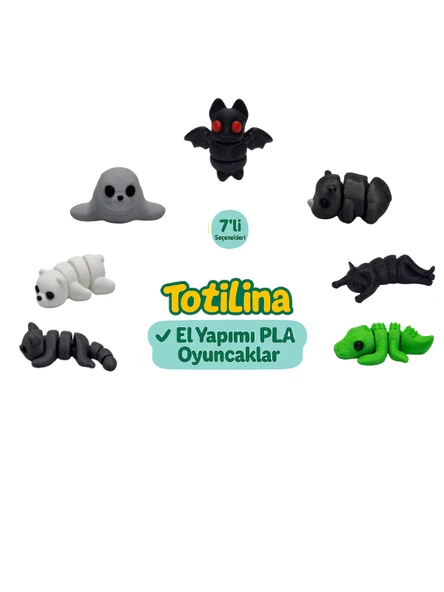 7'li set (yarasa gergedan kedi timsah kedi ayı fok…)