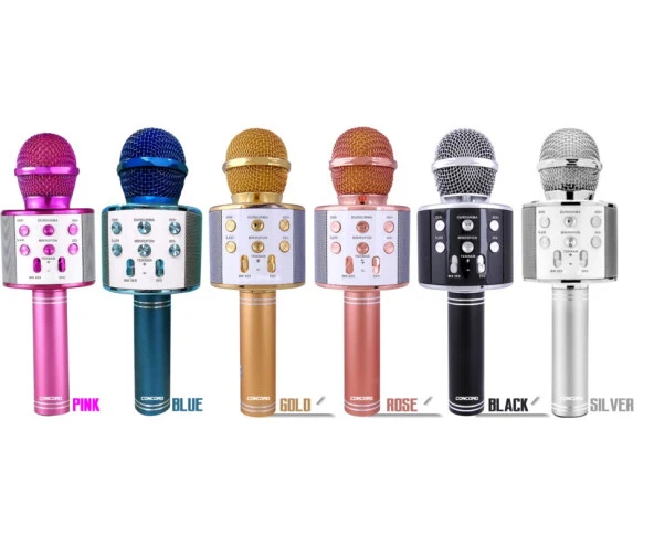 C-8500 Sihirli Bluetooth Karaoke Mikrofon Usb Kart Girişi