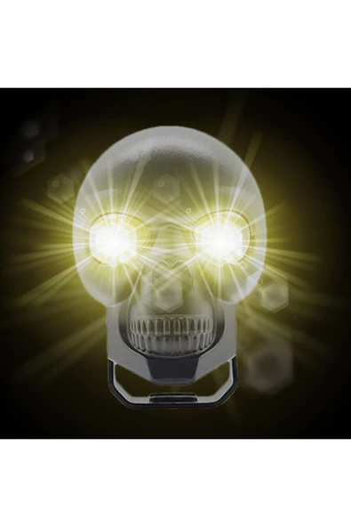 Kuru Kafa Motosiklet LED Spot Far Sürüş Sis Lambası 1 Adet Siyah - Resim 6