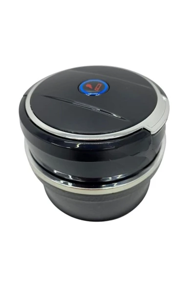 Porselen / Seramik Yanmaz Koku Geçirmez Işıklı Lüx Oto Küllük Dumansız Kapaklı Spor Araç İçi ürün görseli