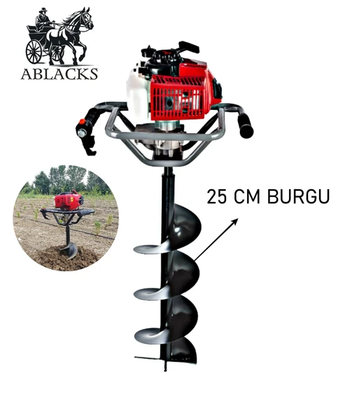 Ablacks Toprak Burgu Makinesi 25 CM Burgulu ürün görseli
