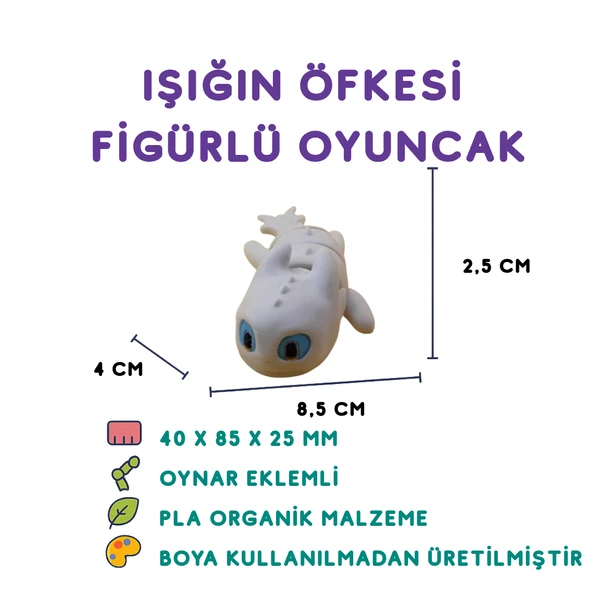 Ejderhanı Nasıl Eğitirsin Dişsiz Figür - Toothless Minyatür Oyuncak