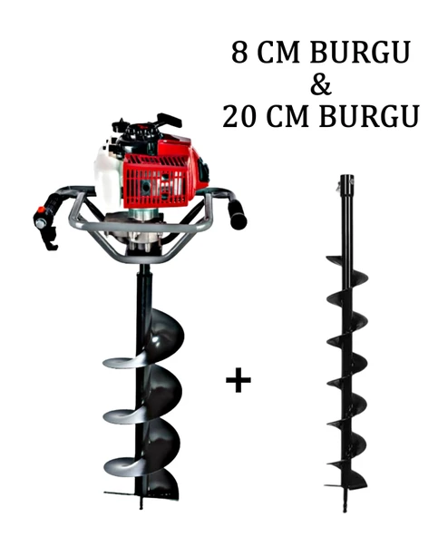 Ablacks Toprak Burgu Makinesi 8 – 20 CM Çift Burgulu ürün görseli