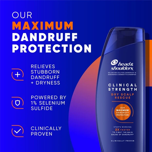 Head&Shoulders Clinical Strength Dry Scalp Rescue Şampuan 400 ML - 3