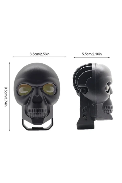 Kuru Kafa Motosiklet LED Spot Far Sürüş Sis Lambası 1 Adet Siyah - Resim 5