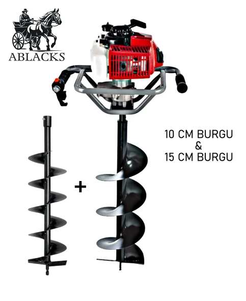 Ablacks Toprak Burgu Makinesi 10 – 15 CM Çift Burgulu ürün görseli
