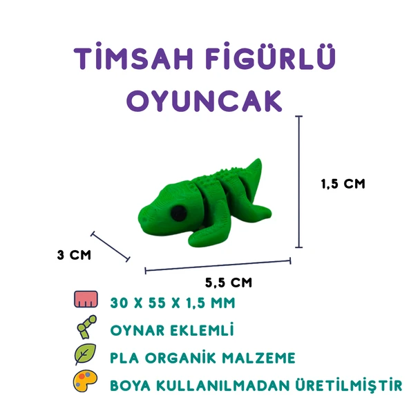 Timsah Figür - Minyatür Oyuncak