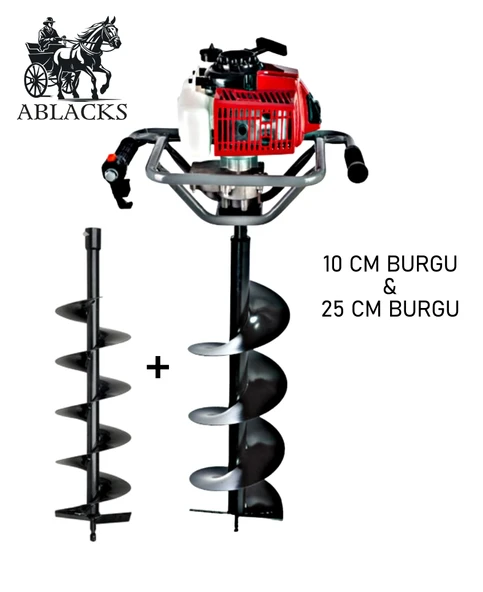Ablacks Toprak Burgu Makinesi 10 – 25 CM Çift Burgulu ürün görseli