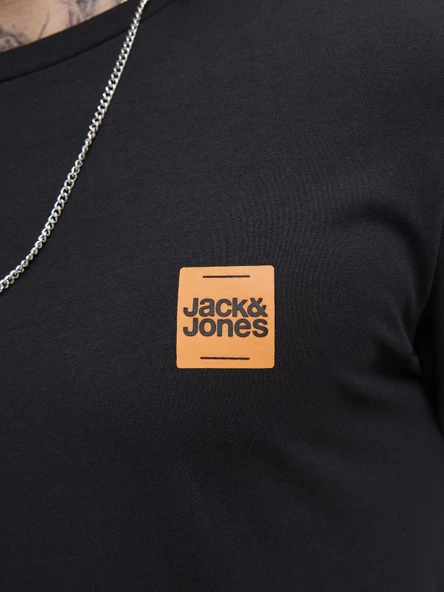 JACK JONES Küçük Yazı Logolu Erkek Tişört 12279100 - Resim 7