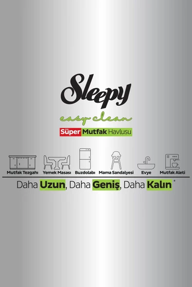 Sleepy Easy Clean Süper Yüzey Temizlik Mutfak Havlusu&mendili Bergamot Yağlı 50 Yaprak - 5